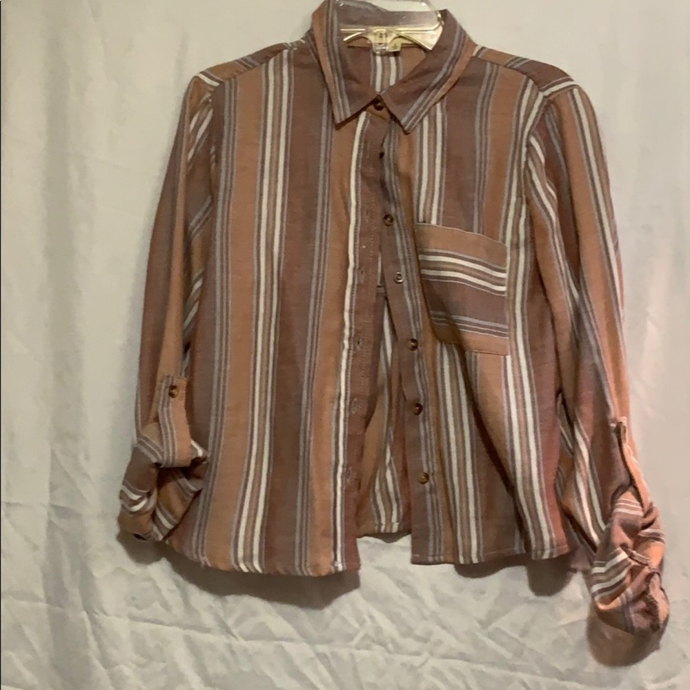 Button up striped shirt